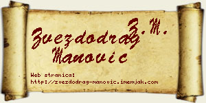 Zvezdodrag Manović vizit kartica